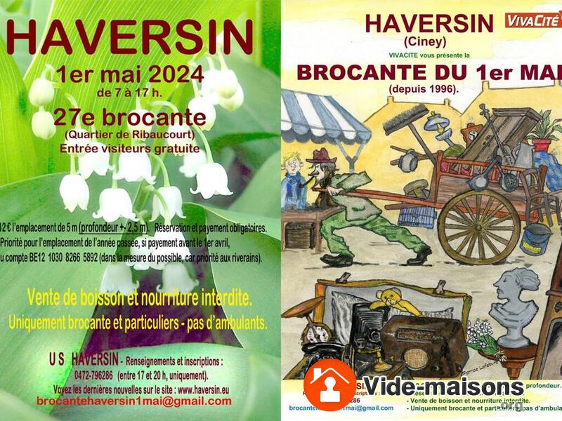 28 ème brocante du 1er mai à HAVERSIN