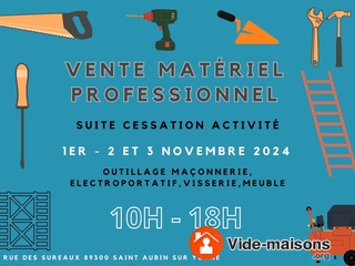 Photo du vide-maison Vente matériel professionnel suite cessation d’activité