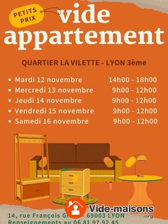 Photo du vide-maison Vide Appartement cause déménagement Lyon 3ème