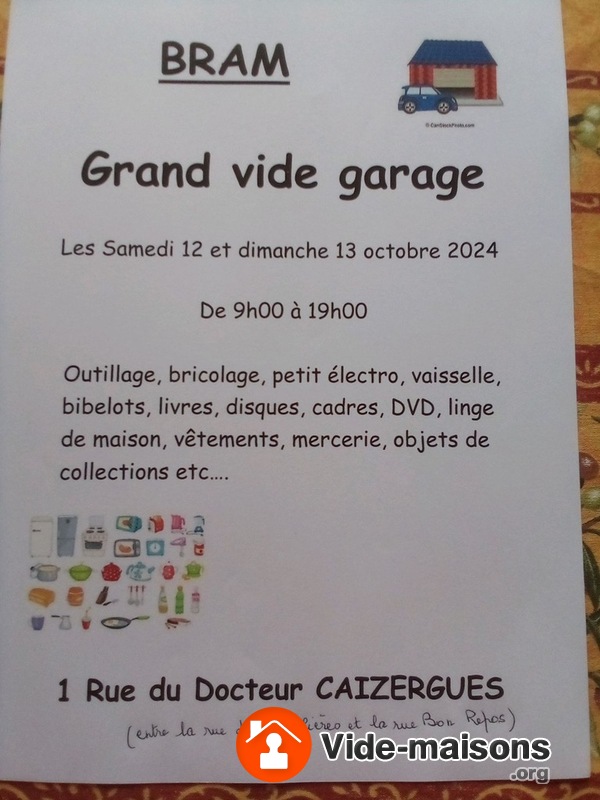 Vide garage