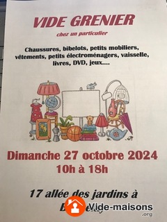 Photo du vide-maison VIDE GRENIER chez un particulier