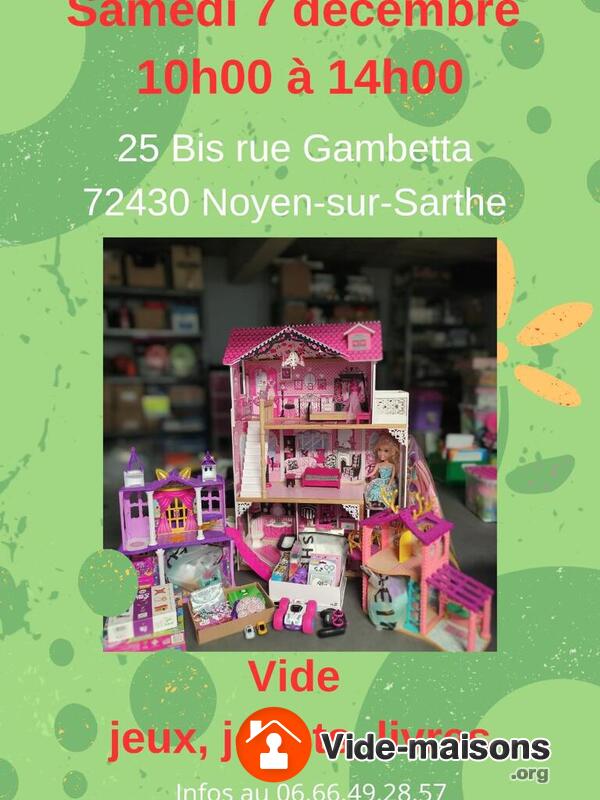 Vide jeux, jouets, livres