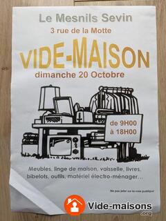 Photo du vide-maison Vide maison 3 rue de la motte Saint Forget