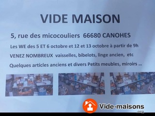 Photo du vide-maison Vide maison