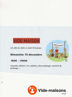 Photo du vide-maison Vide maison