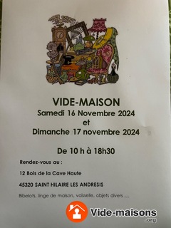 Photo du vide-maison Vide maison