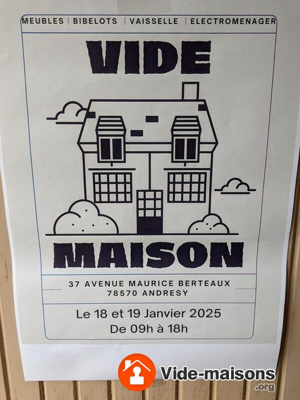 Vide maison Andrésy