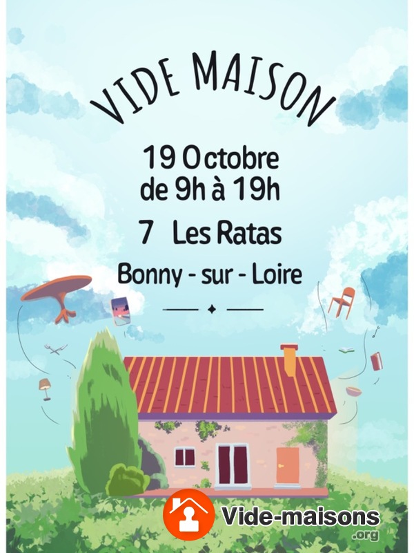 Vide maison Bonny sur loire