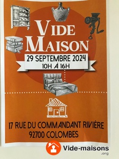 Photo du vide-maison Vide maison cause déménagement