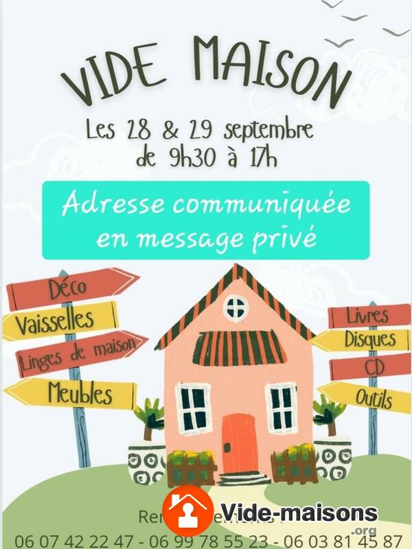 Vide maison et garage