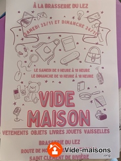 Photo du vide-maison Vide maison à la brasserie du lez