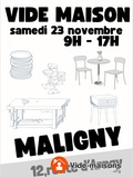 Photo Vide maison à Maligny samedi 23 novembre à Maligny