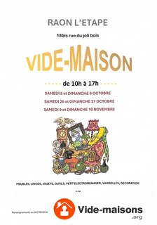 Photo du vide-maison Vide maison raon l’étape