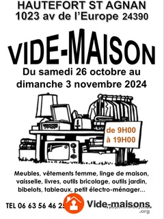 Photo du vide-maison Vide maison à saint agnan d'hautefort