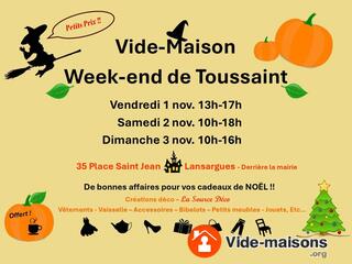 Photo du vide-maison Vide maison Week-end de Toussaint